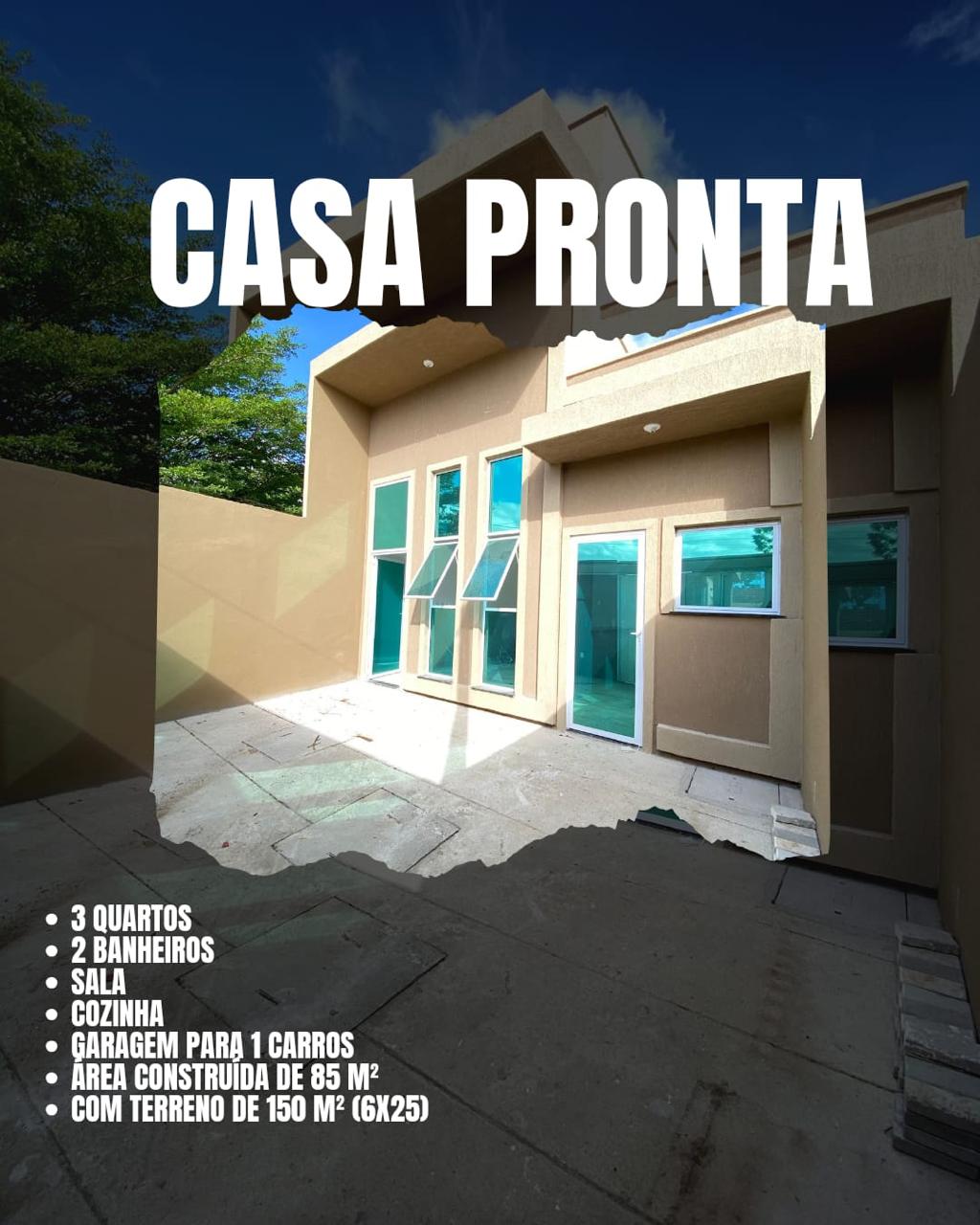 CASA PLANA EM RUA PRIVATIVA . BAIRRO: VEREDA TROPICAL / EUSBIO (R$ 272.000,00)